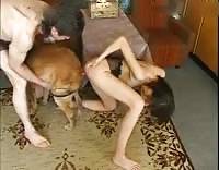Русское зоо порно sexсульная шкура с собакой